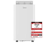 Midea Climatiseur mobile Silent Cool 26 Pro WF 3 en 1 avec tuyau d'évacuation, refroidissement, déshumidification, ventilation, 9000 BTU, 2,6 kW, pour pièces env. 80 m³ (32
