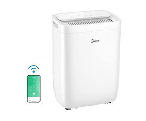 Midea Déshumidificateur 10 l/24 h, déshumidificateur maison moisissure, contrôle WiFi, filtre HEPA, Fresh Dry 10