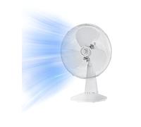 Midea FT40-21M Ventilateur de table 40 W Diamètre 40 cm Ventilateur silencieux Ventilateur à 3 pales, 3 niveaux de vitesse, oscillation 80° Blanc
