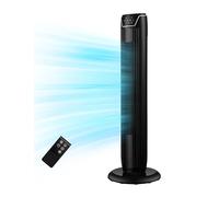 Midea FZ10-17JR Ventilateur tour avec télécommande et minuterie 7 heures, 3 modes, 3 vitesses, 45 W, 92 cm, noir