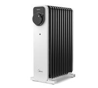 Midea Radiateur à Bain D'huile 2300W - 11 Ailettes, Commande Rotative, Thermostat Réglable, 3 Puissances, Sécurités Anti-Basculement Et Surchauffe - Silencieux Pour Bureau Et Maison