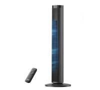 Midea Ventilateur Colonne Silencieux 45W, Tour Noir 97cm, Contrôle Électronique, Design Compact 32x32cm, Léger 3.7kg pour Chambre Salon Bureau