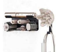 MidingChai Support Seche Cheveux Shark FlexStyle - Porte Seche Cheveux Mural 6 en 1 pour Shark Flex Style Hair, Organisateur Salle de Bain Acier Inoxydable, Compatible avec HD430 HD435 HD440