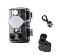 Midland-Piège photographique Wi-Fi Wild Guardian, Dashcam 4K Ultra HD 46 LED-Surveillance Extérieure sans Fil via App Faune et Appareil Photo 24MP, Camera Video Piège Infrarouge, Capteur Mouvement 20m