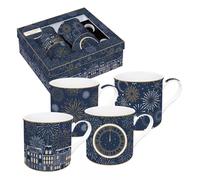MIDNIGHT coffret 4 mugs 30 n porcelaine