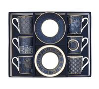 MIDNIGHT Coffret 6 tasses à café 10 n Porcelaine