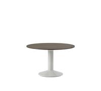 Midst Table de Salle à Manger Ø120 Chêne Huilé Foncé/ Gris