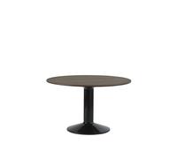 Midst Table de Salle à Manger Ø120 Chêne Huilé Foncé/ Noir
