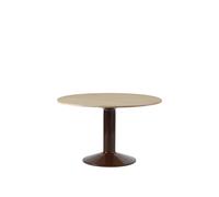 Muuto Table à pied central Midst Oiled oak-dark red. Ø120 cm