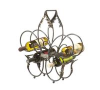 Midwest-CBK Porte-bouteilles Fleur de Lis pour cinq bouteilles