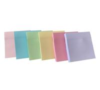 MIEGUIWOR 6 Blocs Sticky Notes Autocollantes 76 X 76 mm, 6 couleurs, 100 feuilles/bloc, 600 Feuillets Notes Adhesives, Petits Sticky Memo Pads pour l'école, le Bureau, la Maison