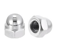 MIETONG 10 Pièces Ecrou Borgne Hexagonaux - écrous à chape Écrous Borgnes en Acier Inoxydable A2 Cache ecrou pour Vis Boulons Filetés & Tiges Filetées Cache-écrous M5 (5mm)