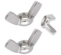 MIETONG Écrou Papillon - écrous à oreilles en Acier Inoxydable Écrous à Ailettes pour Outils de Bricolage, réparation à domicile, les produits artisanaux extérieurs 10 Pièces M6