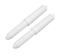 MIETONG Lot de 2 Porte-Papier de Toilette - Blanc Plastique Supports de Papier Toilette à Ressort Porte Papier Hygiénique pour Salle de Bain et Cuisine