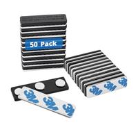 Mifflin - Lot de 50 aimants pour porte-badge, 4,4 x 1,3 cm, avec 3 aimants en néodyme extra puissants pour porte-badge