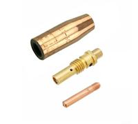 MIG Kit d'accessoires pour brûleur de soudage 0,035" pour Lincoln pour magnum 100L 1, 10 buses de contact 11-35, 2 buses de gaz 21-50, 2 distributeurs de gaz 35-50, pour pièces de rechange pour