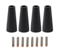 MIG Kit de 12 embouts de buse sans gaz pour torche MB15AK - Diffuseur en laiton 0,8 mm (0,6 mm)