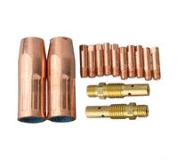 Mig Kit de consommables à souder 0,9 mm compatible avec 100 L et pour lampes de poche M3 avec embouts de contact, buse diffuseur de gaz, tige de connexion de protection pour la fabrication