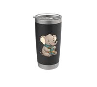 Mignon Bébé Éléphant avec Sac à Dos Randonnée École Gobelet isotherme en acier inoxydable double paroi