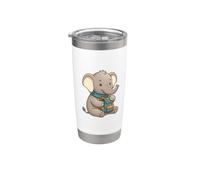 Mignon Bébé Éléphant avec Sac à Dos Randonnée École Gobelet isotherme en acier inoxydable double paroi