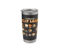 Mignon chat types de pain kawaii amoureux des chatons Gobelet isotherme en acier inoxydable double paroi