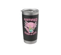 Mignon créature de la mer mangeant des ramen drôle pour les amoureux des animaux Gobelet isotherme en acier inoxydable double paroi