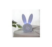 Mignon lapin réveil créatif led numérique snooze cartoon horloge électronique - bleu