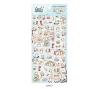 Mignon Lutra Loutre Shiba Inu Chat Balle Journal Stickers Décoratifs Scrapbooking Bâton Étiquette Journal Papeterie Album Autocollants