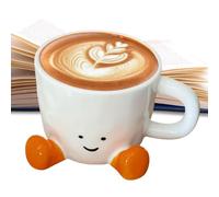 Mignonne Tasse À Café Accessoires de Boisson Charmants pour la Cuisine et | Tasse à Thé Originale avec pour Femmes, Hommes, , Bureau, Collègues et Orange