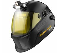 MIGVAN Masque de Soudure Automatique avec Lampe LED Casque de Soudure Ultra-HD True-Color 100x82mm XL - Cagoule de Soudure 0,1ms Solaire pour MIG WIG TIG MMA & Meulage DIN 4/5-9/9-13 H24