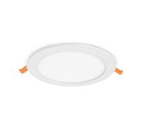 Miidex Plafonnier encastré SLIMY II Ø225 mm 18W 4000K Blanc