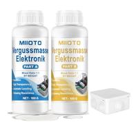 Miioto Gel Etancheite Electrique, Gel Isolant Electrique | Avec Boite de Derivation Electrique, Convient pour les Circuits Imprimés, les Moules et les Isolants, Transparent B 200g