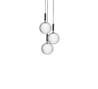 Miira 3 Suspension Grand Gris & Transparent Transparente