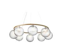 Miira 8 Lustre Circulaire en Laiton/optique Transparent