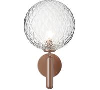Miira Applique Murale d'Extérieur Bronze Foncé & Optique Transparent
