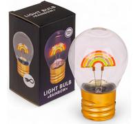 MIJOMA Ampoule LED avec batterie et câble USB-C - Lampe décorative avec | Lumière d'ambiance pour bureau, chambre à coucher, bureau - 12 x 7 cm