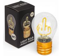 MIJOMA Ampoule LED avec batterie et câble USB-C - Lampe décorative Motif | Lumière d'ambiance pour bureau, chambre à coucher, bureau - 12 x 7 cm