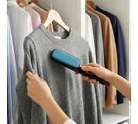 MIJOMA Brosse à peluches rotative - Brosse à vêtements manuelle pour gauchers et droitiers - Élimine les peluches, les poils et les peluches - Compact et facile à transporter