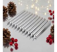 MIJOMA Lot de bougies de sapin de Noël festives, bougies de Noël, bougies pyramide, bougies pour sapin de Noël en cire pour sapin de Noël, fêtes d'anniversaire et gâteaux, temps de combustion long