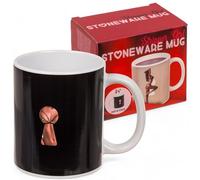 MIJOMA Tasse à café à effet thermique Silhouette en faïence, tasse thermosensible avec motif surprise, tasse avec poignée pour café, thé et idées cadeaux