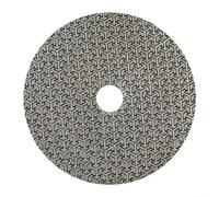 MiJunHD Feuille de papier abrasif diamant galvanisé, grain 60, 125 mm, dos auto-agrippant pour métal, verre, porcelaine, céramique, polissage et coupe à la main (1 pièce)