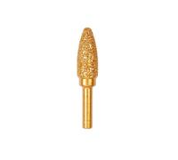 MiJunHD Tête de meulage diamantée brasée de type rond de 13 mm, poignée ronde de 6 mm, foret de polissage à gros grain pour bois et pierre, ponçage du métal, ébavurage en acier inoxydable, coupe de