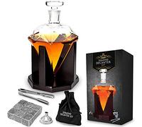 mikamax - Carafe à Diamant - Whisky - 850 ML - Fait à la main