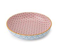 Bowl Assiette creuse en Grès D21 MIKASA géométrie bleue Kitchencraft