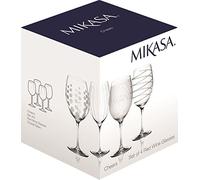 Mikasa Cheers Lot de 4 Verres à vin Rouge en Cristal