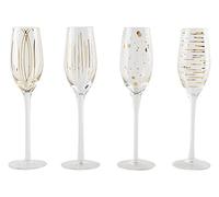 Mikasa Cheers Verre flûte à champagne en cristal gravé - Doré