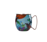 Mikasa Mug en acier inoxydable à double paroi pour cocktails, 450ml, avec imprimé flamant rose, capacité de 450ml, pour les réceptions et les bars à domicile.