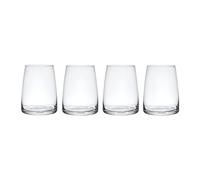 Mikasa Palermo Verres à vin sans pied en cristal, lot de 4, 350ml, 4x Verres à vin sans pied - Emballage cadeau et lavable au lave-vaisselle
