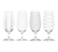 Mikasa service de verres à bière Cheers 290 ml transparent/argenté 4 pièces