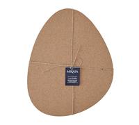 Mikasa Set de 4 Sets de Table en liège en Forme de Galets, 38cm x 30cm | Protections de Table